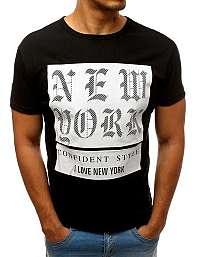 Trendy čierne tričko NEW YORK