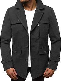 Trendy grafitový pánsky kabát N/5920