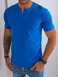 Trendy modré tričko s ozdobnými gombíkmi