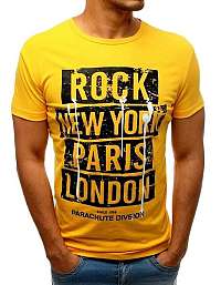 Trendy žlté moderné tričko