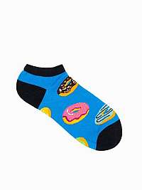 Veselé členkové ponožky modré Donut U101