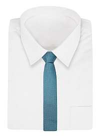Vzorovaná mentolová pánska kravata