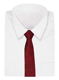 Zaujímavá vzorovaná červená kravata