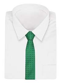 Zelená bodkovaná kravata