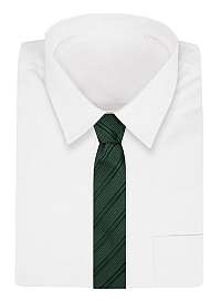 Zelená pásikavá kravata