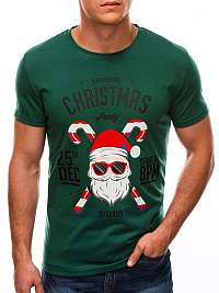 Zelené tričko s vianočným motívom S1512
