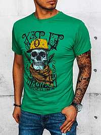 Zelené tričko s výraznou zaujímavou potlačou