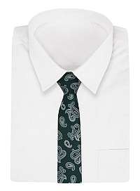 Zeleno šedá elegantná kravata
