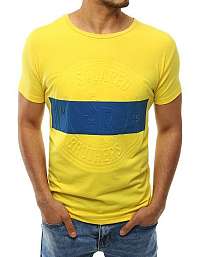 Žlté tričko so zaujímavou potlačou