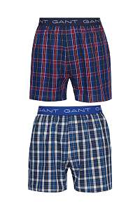 SPODNÁ BIELIZEŇ GANT 2-P BOXER SHORTS TARTAN/BLUE CHECK