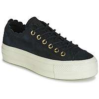 Converse  Nízke tenisky CHUCK TAYLOR ALL STAR PLATFORM FRILLY THRILLS SUEDE OX  Čierna