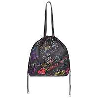 Desigual Tašky cez rameno GRAFFITI WALL TALLIN Čierna