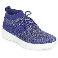 FitFlop Členkové tenisky UBERKNIT SLIP-ON HIGH TOP SNEAKER Modrá