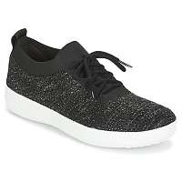 FitFlop F SPORTY UBERKNIT SNEAKERS CRYSTAL Čierna