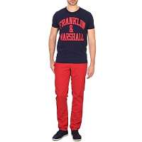 Franklin   Marshall  Nohavice Chinos/Nohavice Carrot GLADSTONE  Červená