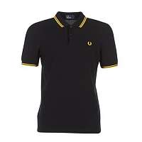 Fred Perry  Polokošele s krátkym rukávom SLIM FIT TWIN TIPPED  Čierna