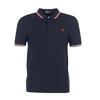 Fred Perry  Polokošele s krátkym rukávom SLIM FIT TWIN TIPPED  Modrá