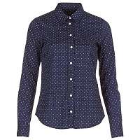 Gant  Košele a blúzky POLKADOT STRETCH BROADCLOTH  Modrá