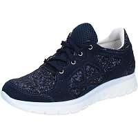 Hb Helene  sneakers blu glitter camoscio BZ758  Modrá