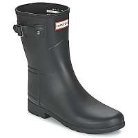 Hunter  Čižmy do dažďa ORIGINAL REFINED SHORT  Čierna