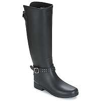 Hunter  Čižmy do dažďa REFINED BACK ADJ STUD TALL  Čierna
