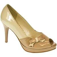 John-C DÁMSKE BÉŽOVÉ LAKOVANÉ LODIČKY AMANDE Béžová