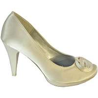 John-C DÁMSKE BÉŽOVÉ SATÉNOVÉ LODIČKY ALYSIE Béžová