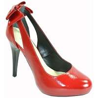John-C  DÁMSKE ČERVENÉ LAKOVANÉ LODIČKY LUXURY  Červená