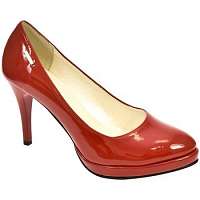 John-C  DÁMSKE ČERVENÉ LAKOVANÉ LODIČKY WINY  Červená