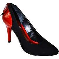 John-C  DÁMSKE ČIERNO/ČERVENÉ LODIČKY GRACE  Červená