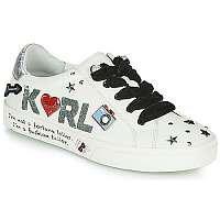Karl Lagerfeld  Nízke tenisky SKOOL JEWEL BADGE LO  Biela