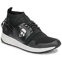 Karl Lagerfeld Nízke tenisky VEKTOR MID KNIT IKON RUNNER Čierna