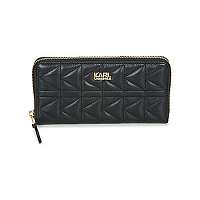 Karl Lagerfeld  Peňaženky K/KUILTED ZIP AUROUND WALLET  Čierna
