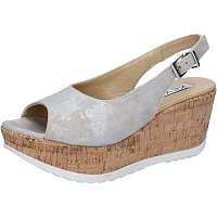 Keys  sandali beige camoscio argento BZ868  Strieborná