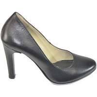 La Boda  DÁMSKE ČIERNE KOŽENÉ LODIČKY JUSTIE  Čierna