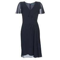 Lauren Ralph Lauren  Dlhé šaty CUTLER CAP SLEEVE DAY DRESS  Modrá