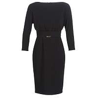 Lauren Ralph Lauren  Krátke šaty BLACK-3/4 SLEEVE-DAY DRESS  Čierna