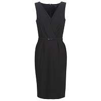 Lauren Ralph Lauren  Krátke šaty BLACK SLEEVELESS JERSEY DAY DRESS  Čierna