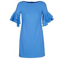 Lauren Ralph Lauren  Krátke šaty BLUE DAY DRESS  Modrá