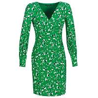Lauren Ralph Lauren  Krátke šaty FLORAL PRINT-LONG SLEEVE-JERSEY DAY DRESS  Zelená