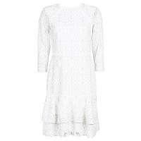 Lauren Ralph Lauren  Krátke šaty LONG SLEEVE-LACE DAY DRESS  Biela