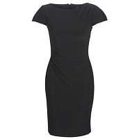 Lauren Ralph Lauren  Krátke šaty SHORT SLEEVE JERSEY DAY DRESS  Čierna