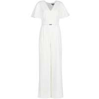 Lauren Ralph Lauren  Módne overaly WHITE-SHORT SLEEVE-JUMPSUIT  Biela