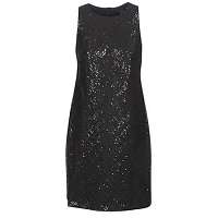 Lauren Ralph Lauren  SEQUINED SLEEVELESS DRESS  Čierna