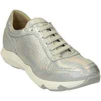 Leonardo Shoes  ER01 PELLE GLITTER ARGENT  Strieborná