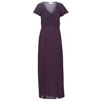 MICHAEL Michael Kors  Dlhé šaty SLICE DOTS SLIT DRESS  Čierna
