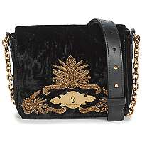 Polo Ralph Lauren  Tašky cez rameno VELVET W BULLION CHAIN CROSSBODY  Čierna