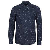 Scotch   Soda  Košele s dlhým rukávom REGULAR FIT AMS BLAUW ALLOVER PRINT SHIRT IN SEASONAL PATTER  Modrá