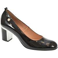 Simen  DÁMSKE ČIERNE LAKOVANÉ KOŽENÉ LODIČKY ALVINIA  Čierna