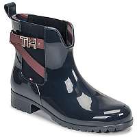 Tommy Hilfiger  Čižmy do dažďa TH HARWARE RUBBER BOOTIE  Modrá